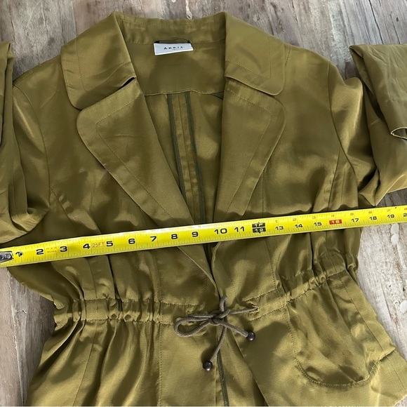 Akris Punto Blazer Jacket Drawstring Tie Waist SZ 8
Olive Old Money Luxury READ - Picture 7 of 11